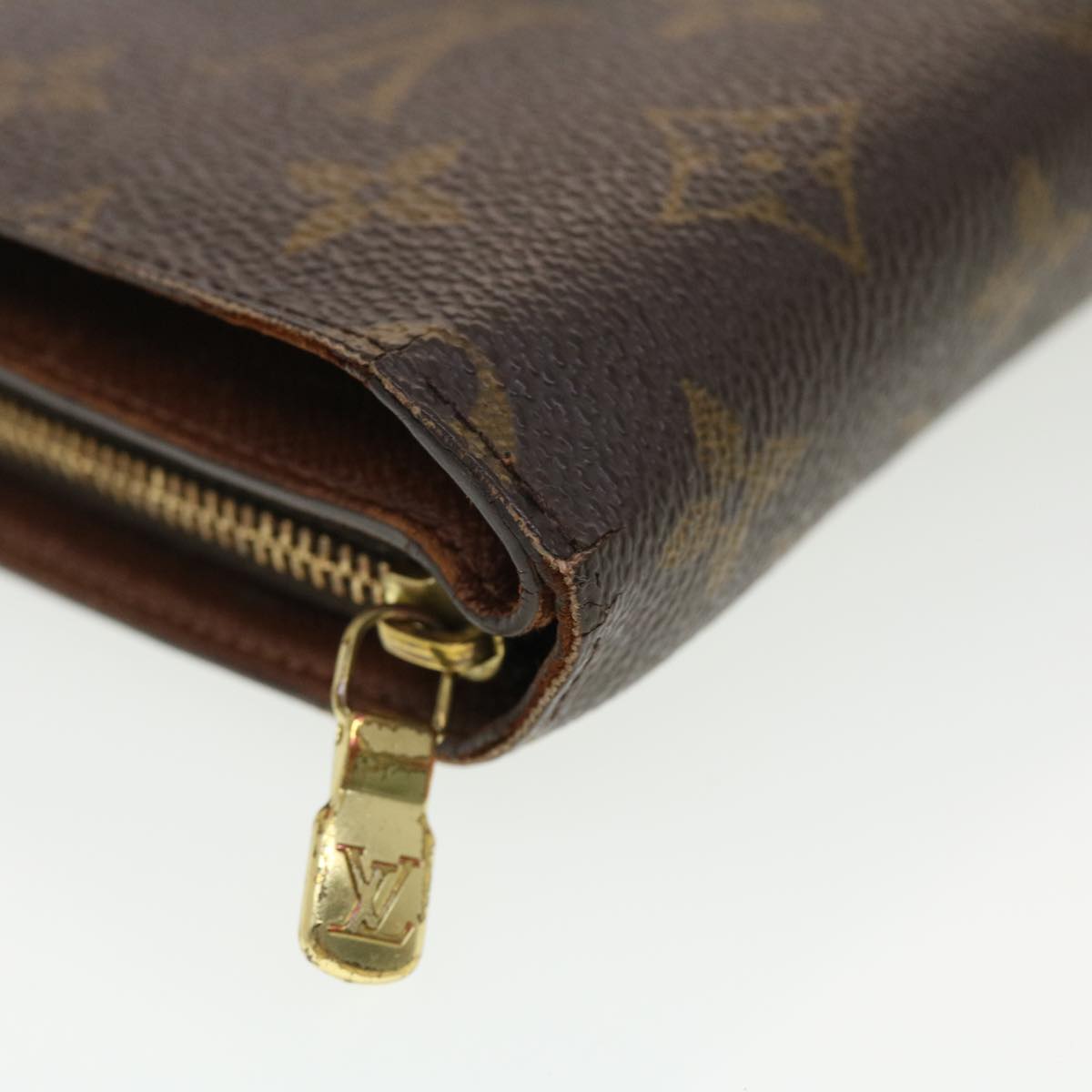 LOUIS VUITTON Monogram Porte Tresol Etui Papier Wallet M61202 LV Auth 40120