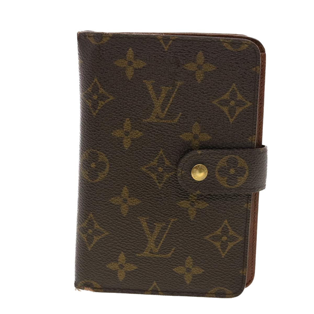 LOUIS VUITTON Monogram Porte Tresol Etui Papier Wallet M61202 LV Auth 40120