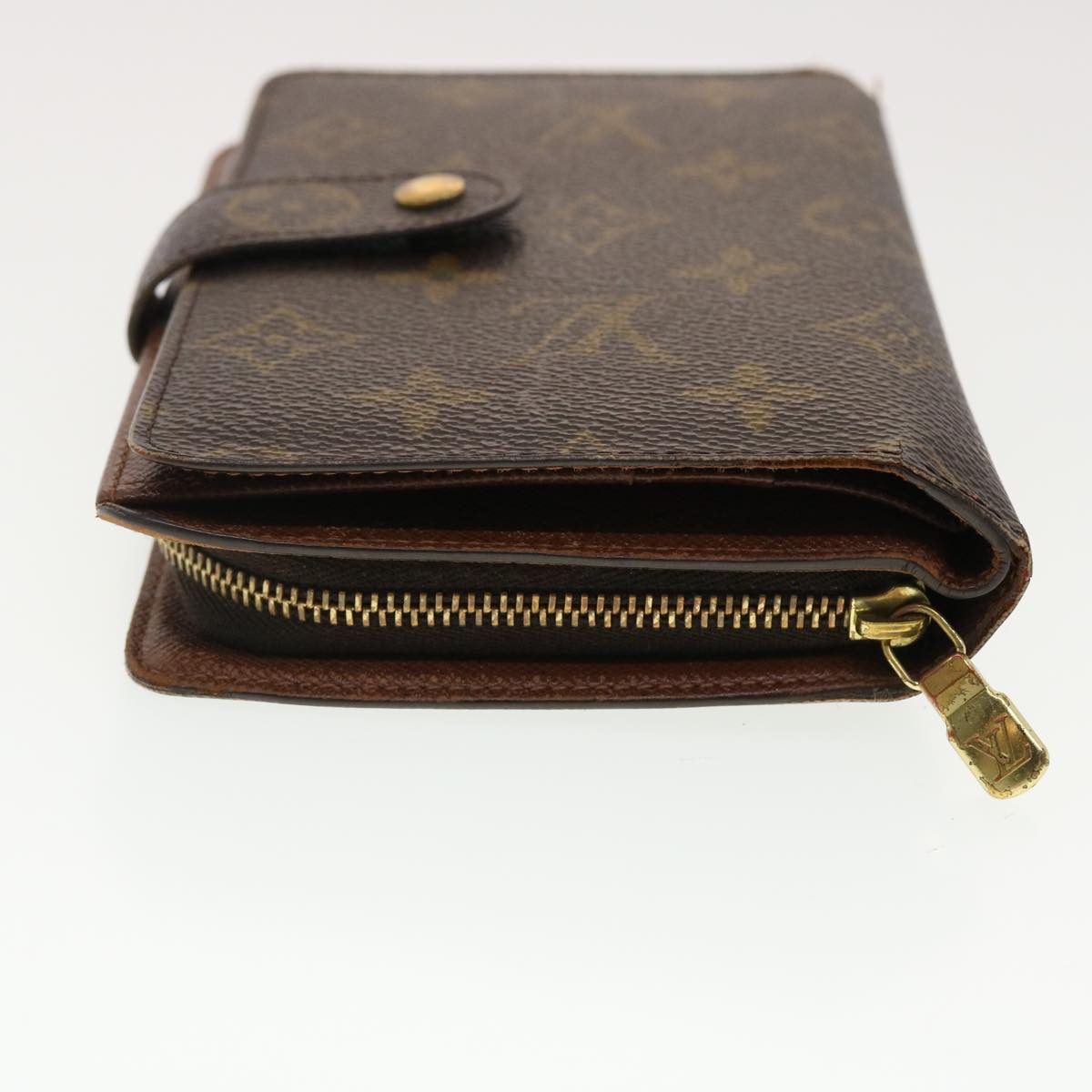 LOUIS VUITTON Monogram Porte Tresol Etui Papier Wallet M61202 LV Auth 40120