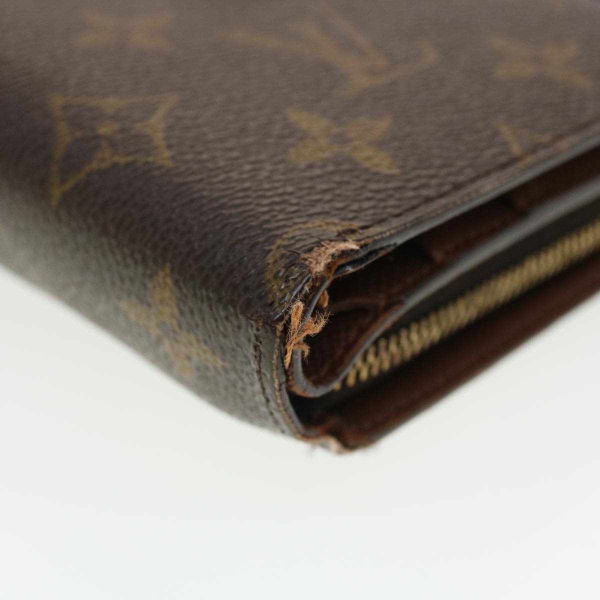 LOUIS VUITTON Monogram Porte Tresol Etui Papier Wallet M61202 LV Auth 40120