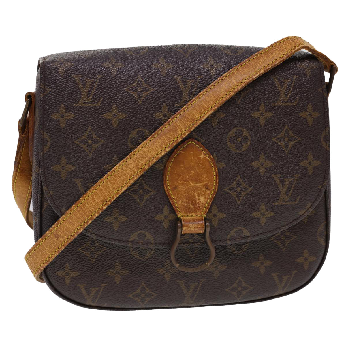 LOUIS VUITTON Monogram Saint Cloud GM Shoulder Bag M51242 LV Auth 40128