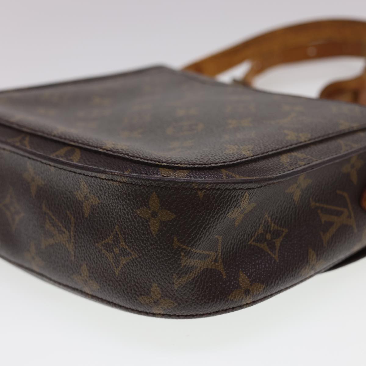 LOUIS VUITTON Monogram Saint Cloud GM Shoulder Bag M51242 LV Auth 40128