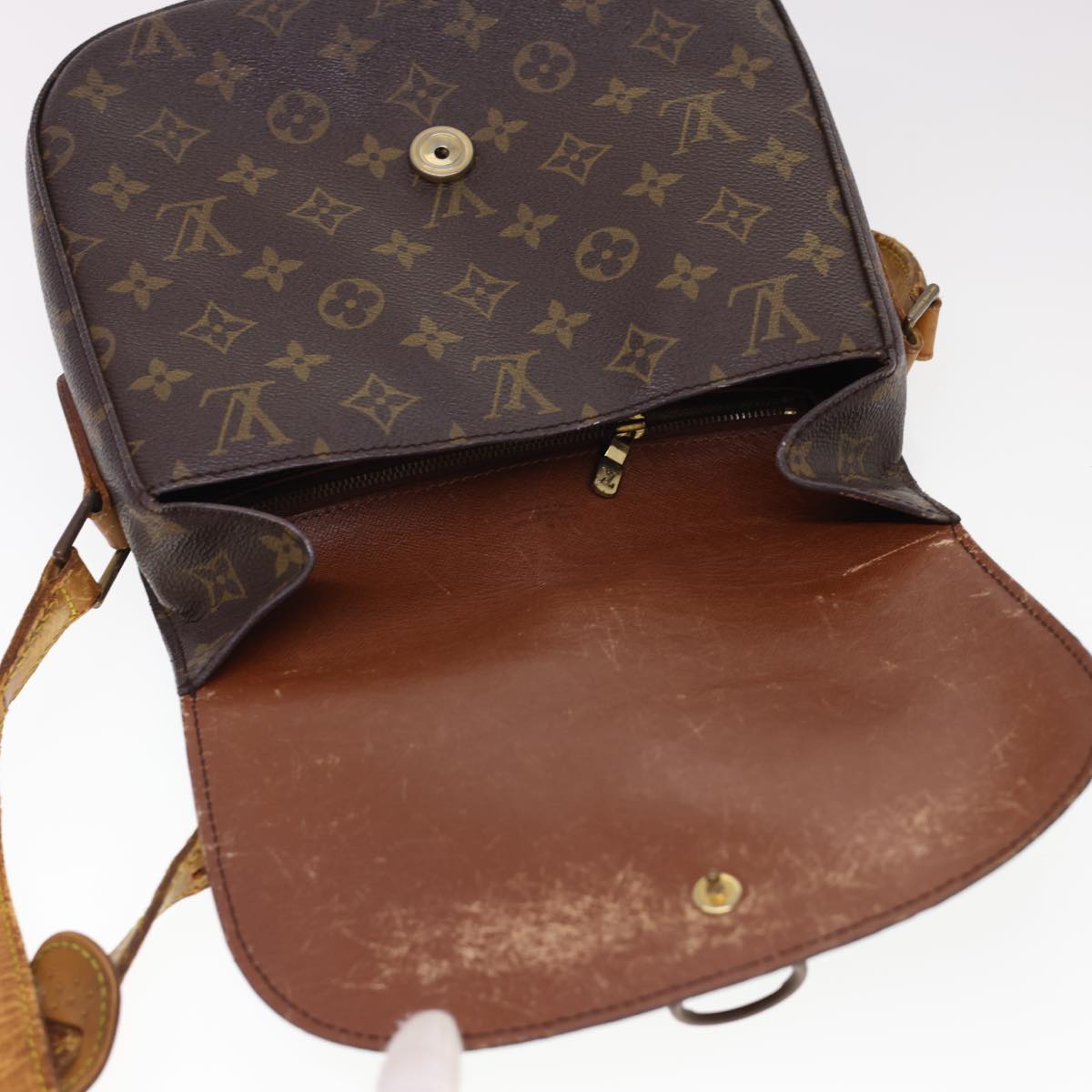 LOUIS VUITTON Monogram Saint Cloud GM Shoulder Bag M51242 LV Auth 40128