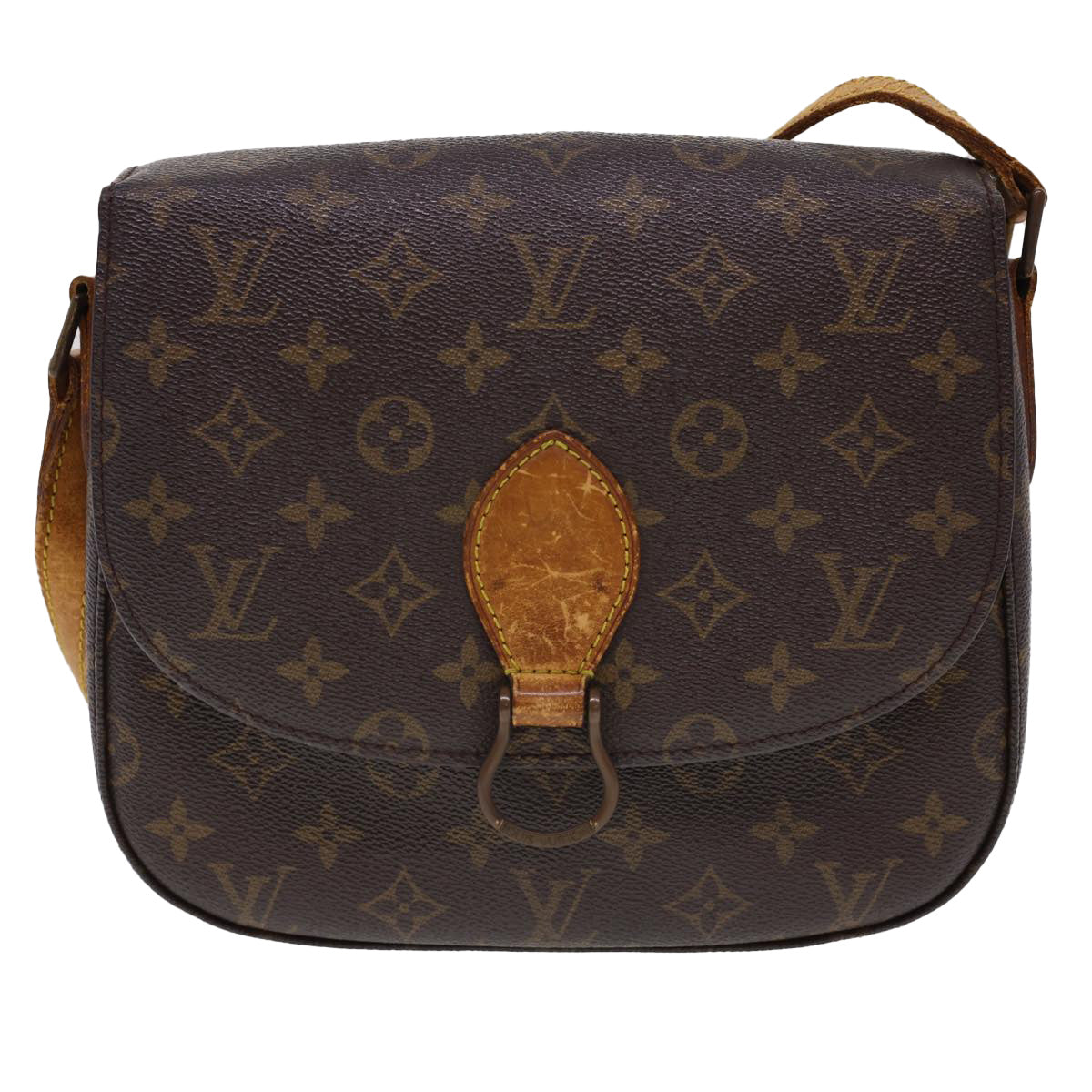 LOUIS VUITTON Monogram Saint Cloud GM Shoulder Bag M51242 LV Auth 40128