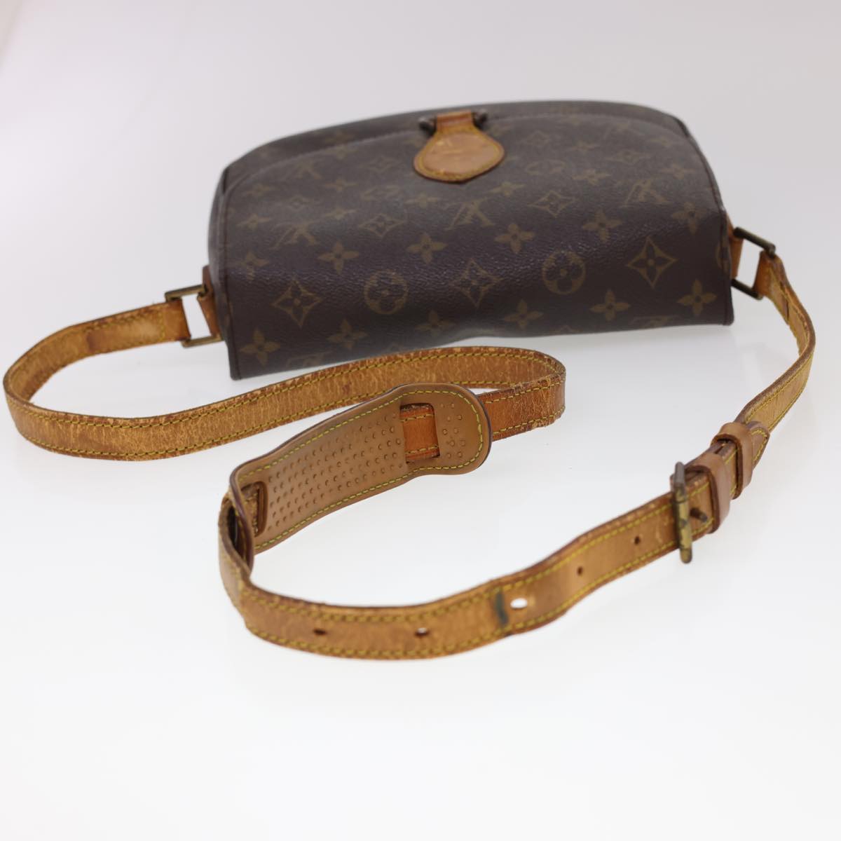 LOUIS VUITTON Monogram Saint Cloud GM Shoulder Bag M51242 LV Auth 40128