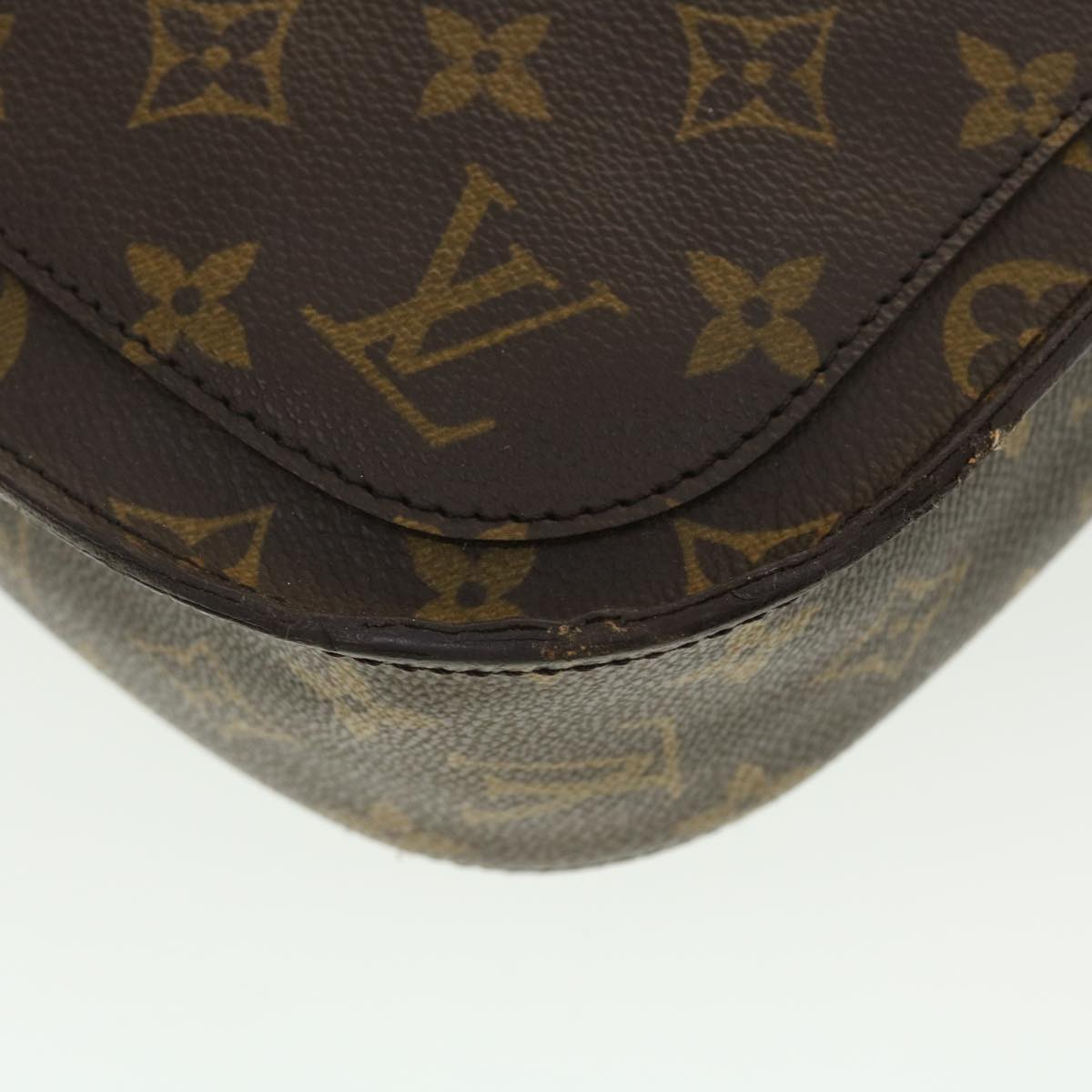 LOUIS VUITTON Monogram Saint Cloud GM Shoulder Bag M51242 LV Auth 40141