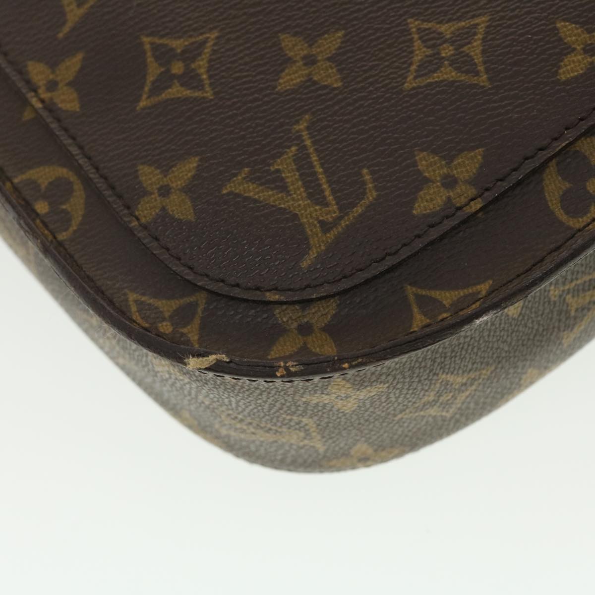 LOUIS VUITTON Monogram Saint Cloud GM Shoulder Bag M51242 LV Auth 40141