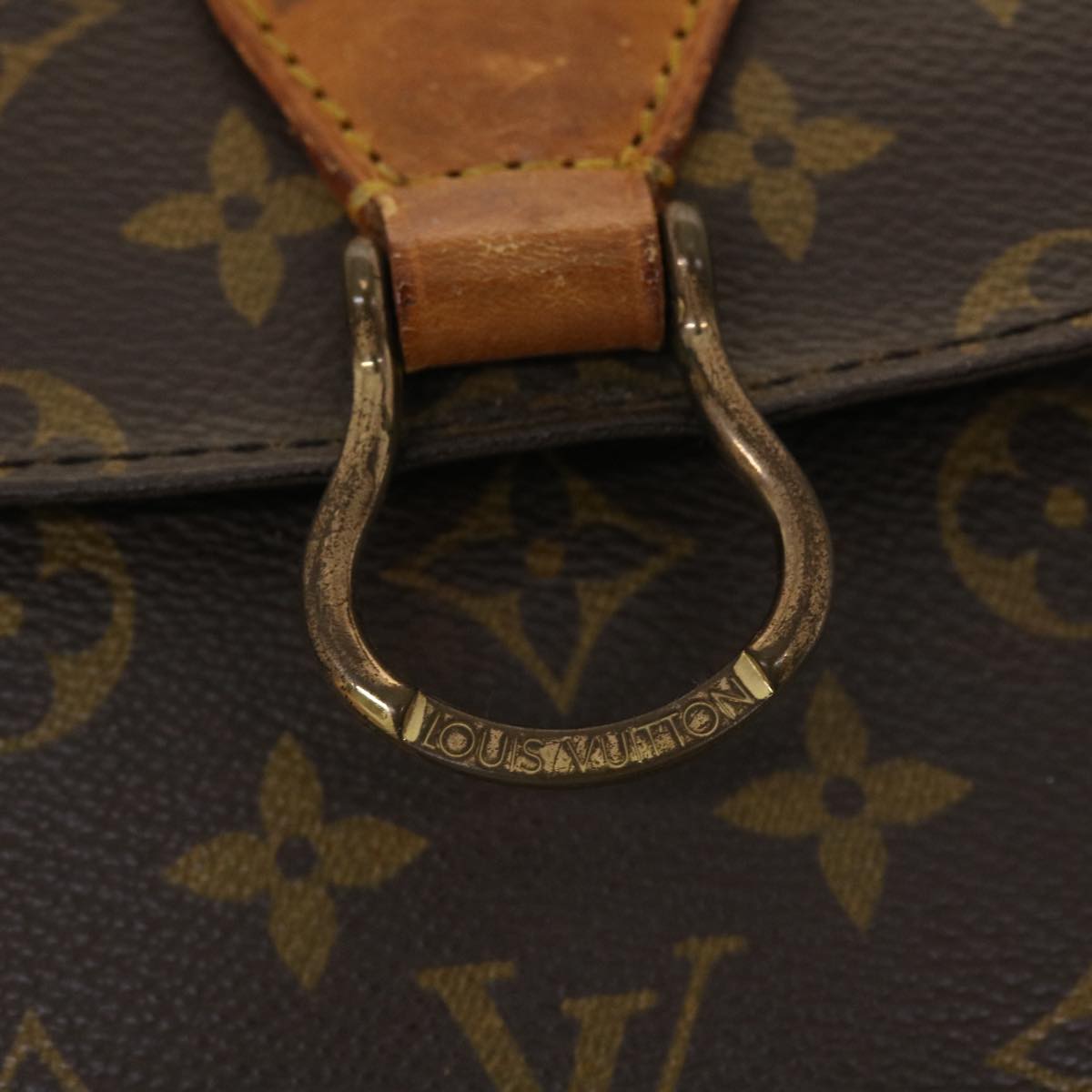 LOUIS VUITTON Monogram Saint Cloud GM Shoulder Bag M51242 LV Auth 40141