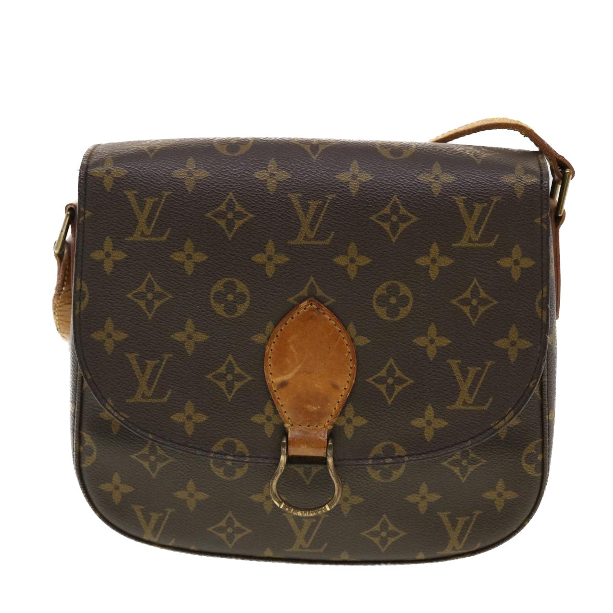 LOUIS VUITTON Monogram Saint Cloud GM Shoulder Bag M51242 LV Auth 40141