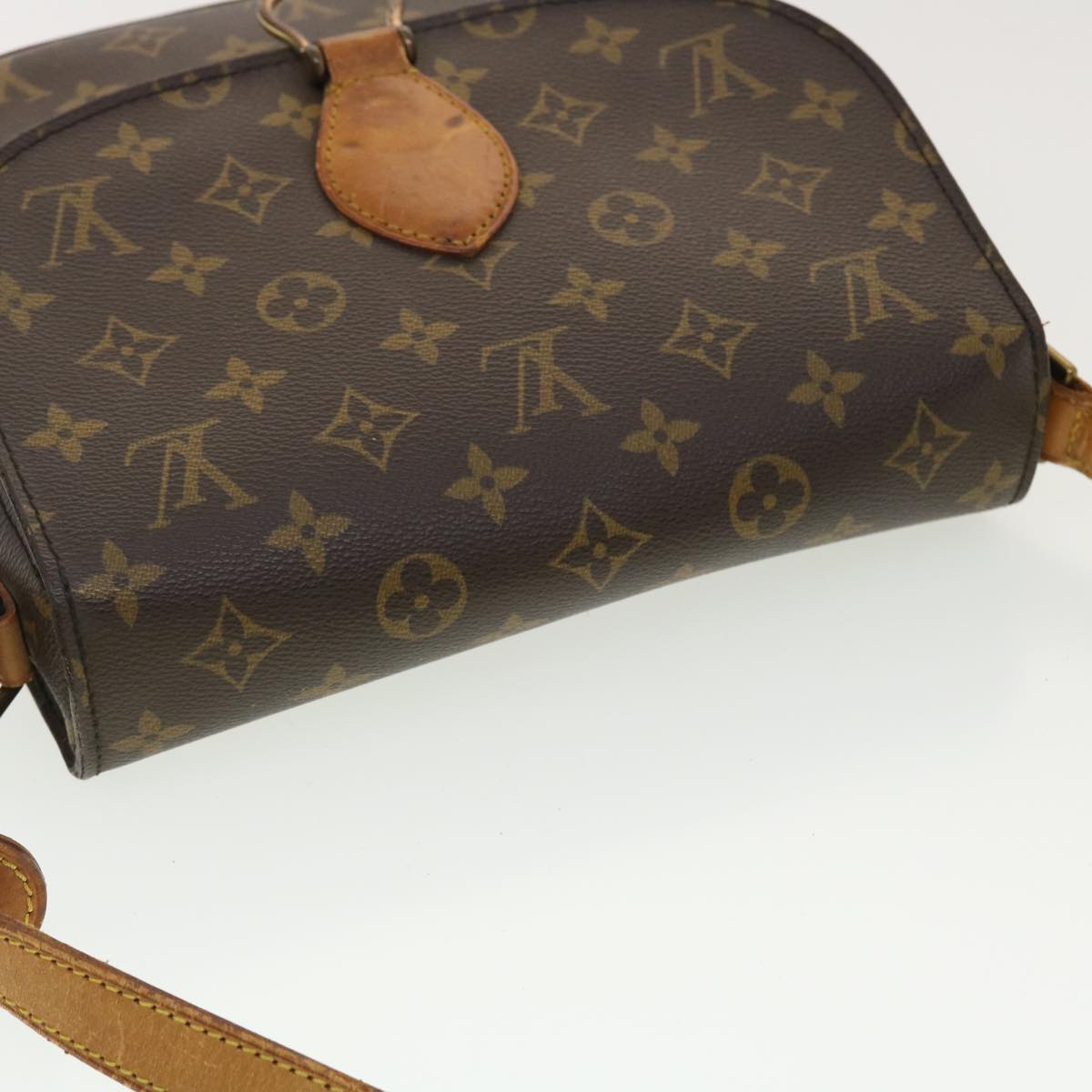 LOUIS VUITTON Monogram Saint Cloud GM Shoulder Bag M51242 LV Auth 40141