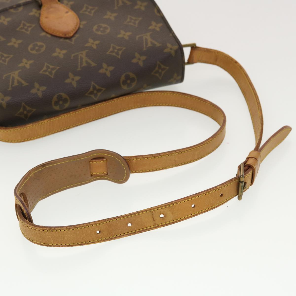 LOUIS VUITTON Monogram Saint Cloud GM Shoulder Bag M51242 LV Auth 40141