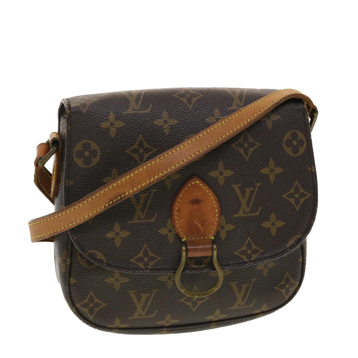 LOUIS VUITTON Monogram Saint Cloud MM Shoulder Bag M51243 LV Auth 40144