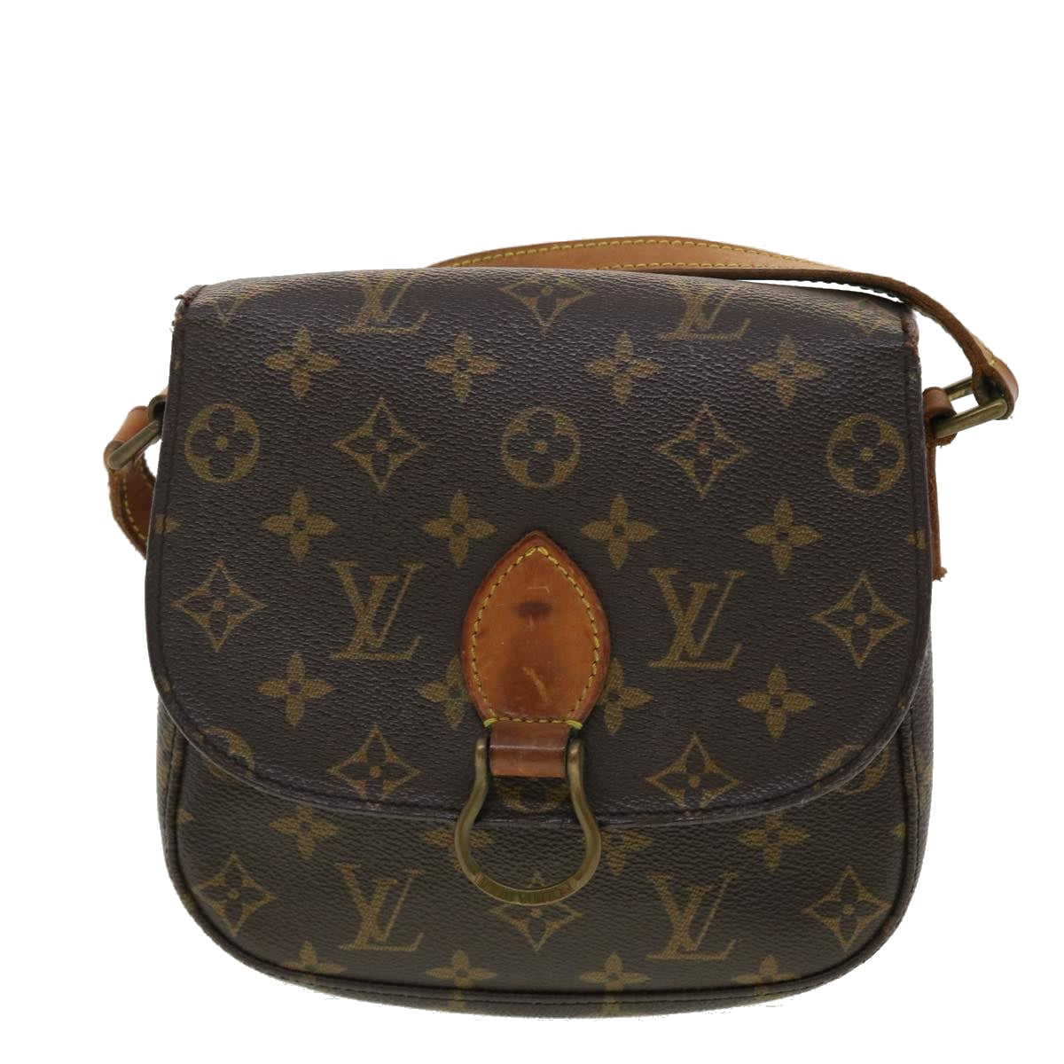 LOUIS VUITTON Monogram Saint Cloud MM Shoulder Bag M51243 LV Auth 40144