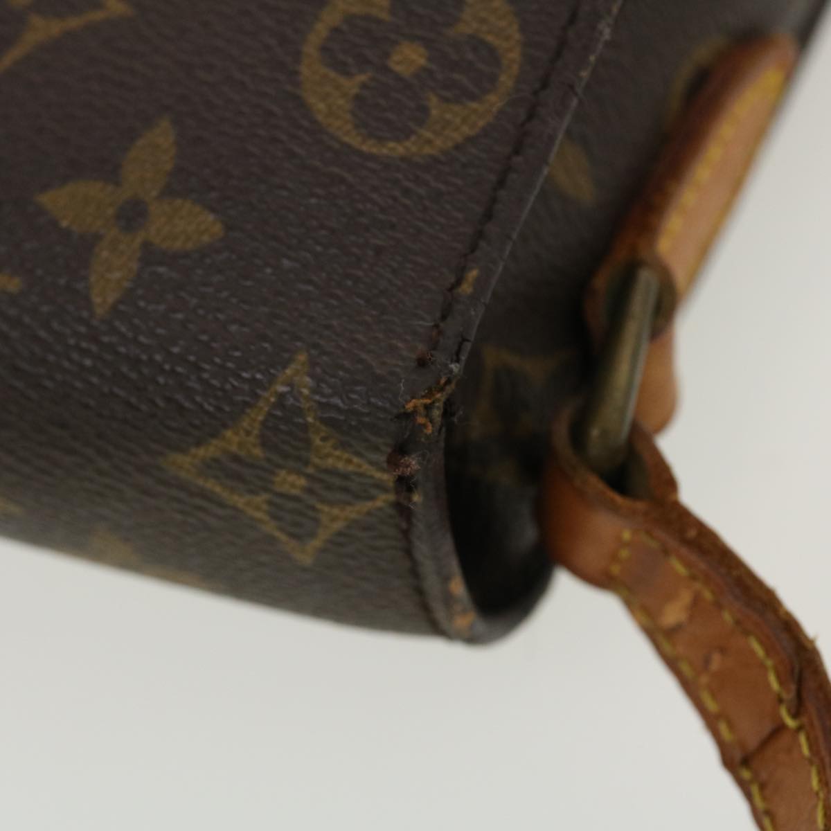 LOUIS VUITTON Monogram Saint Cloud MM Shoulder Bag M51243 LV Auth 40144