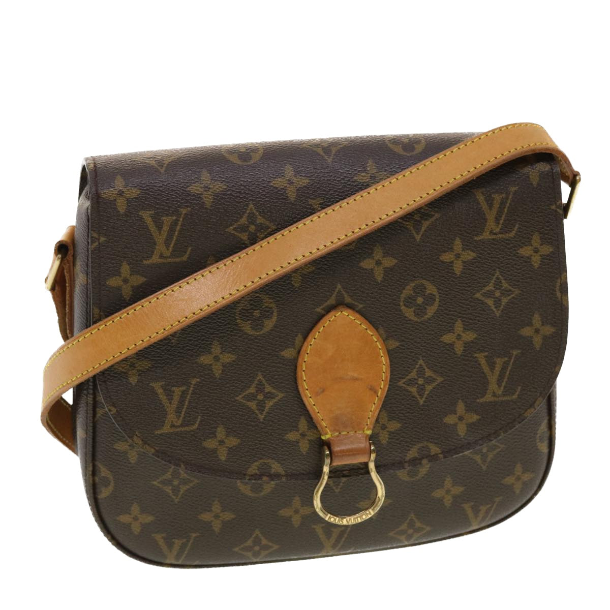 LOUIS VUITTON Monogram Saint Cloud GM Shoulder Bag M51242 LV Auth 40145