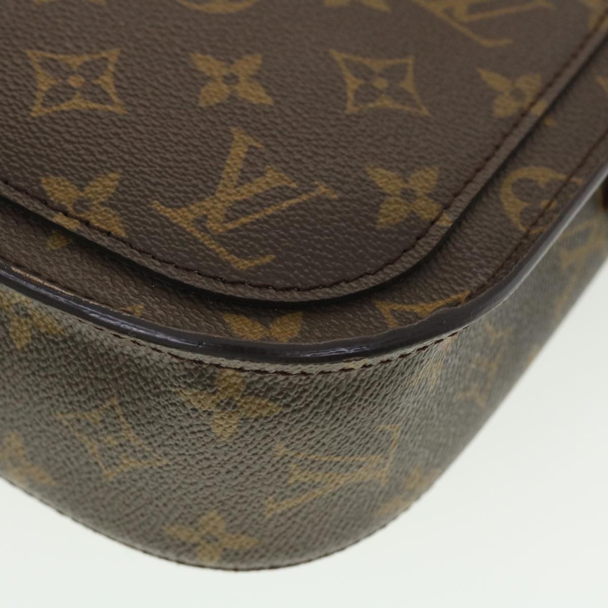 LOUIS VUITTON Monogram Saint Cloud GM Shoulder Bag M51242 LV Auth 40145