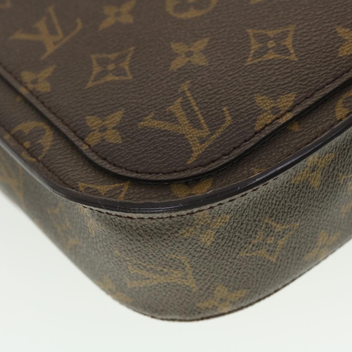 LOUIS VUITTON Monogram Saint Cloud GM Shoulder Bag M51242 LV Auth 40145