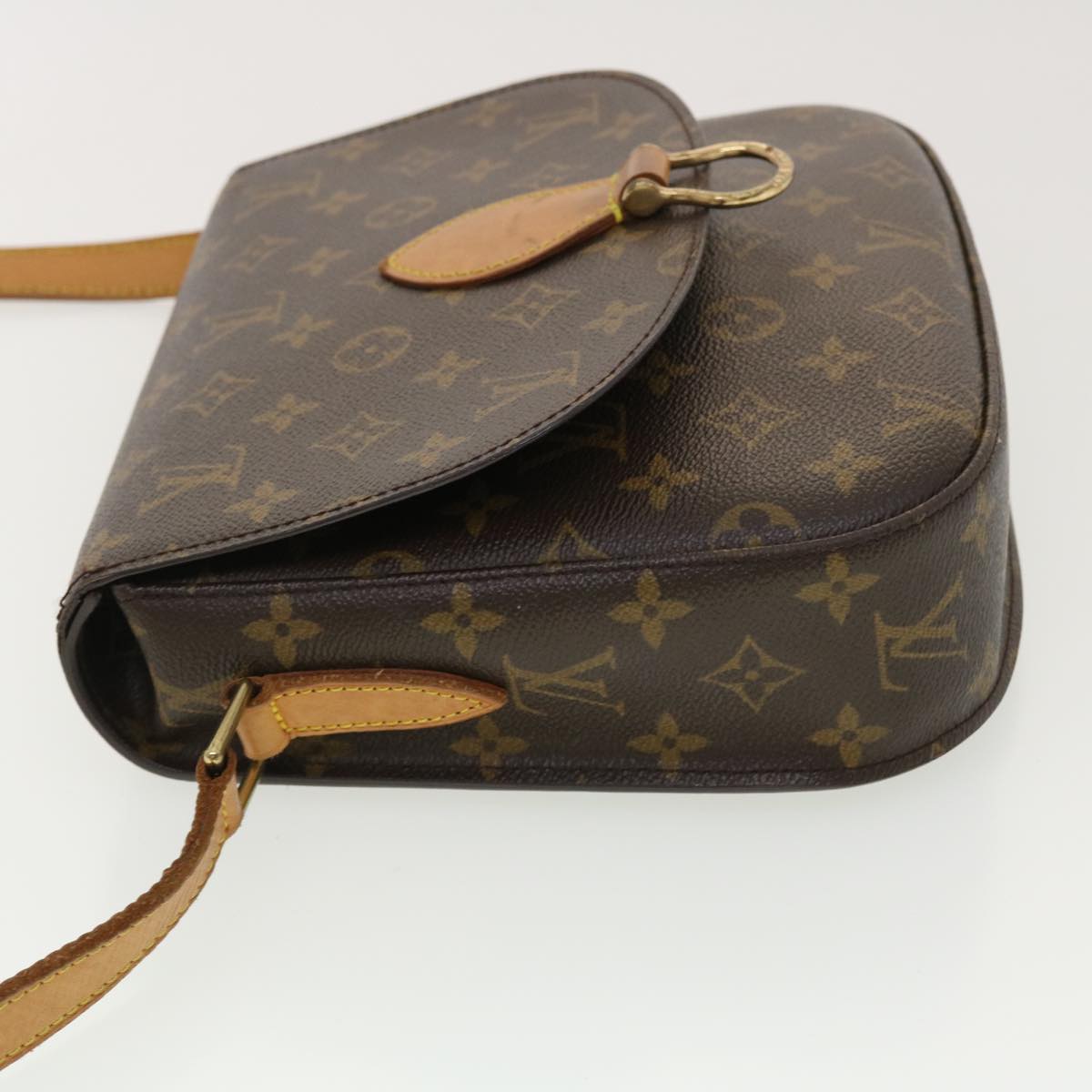 LOUIS VUITTON Monogram Saint Cloud GM Shoulder Bag M51242 LV Auth 40145