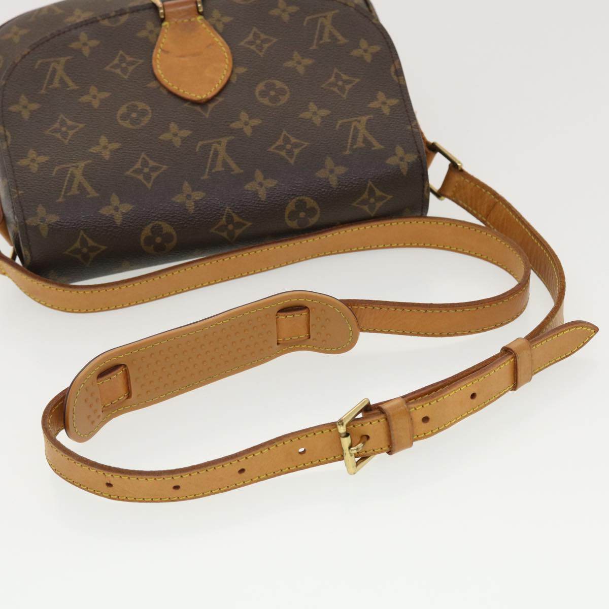 LOUIS VUITTON Monogram Saint Cloud GM Shoulder Bag M51242 LV Auth 40145