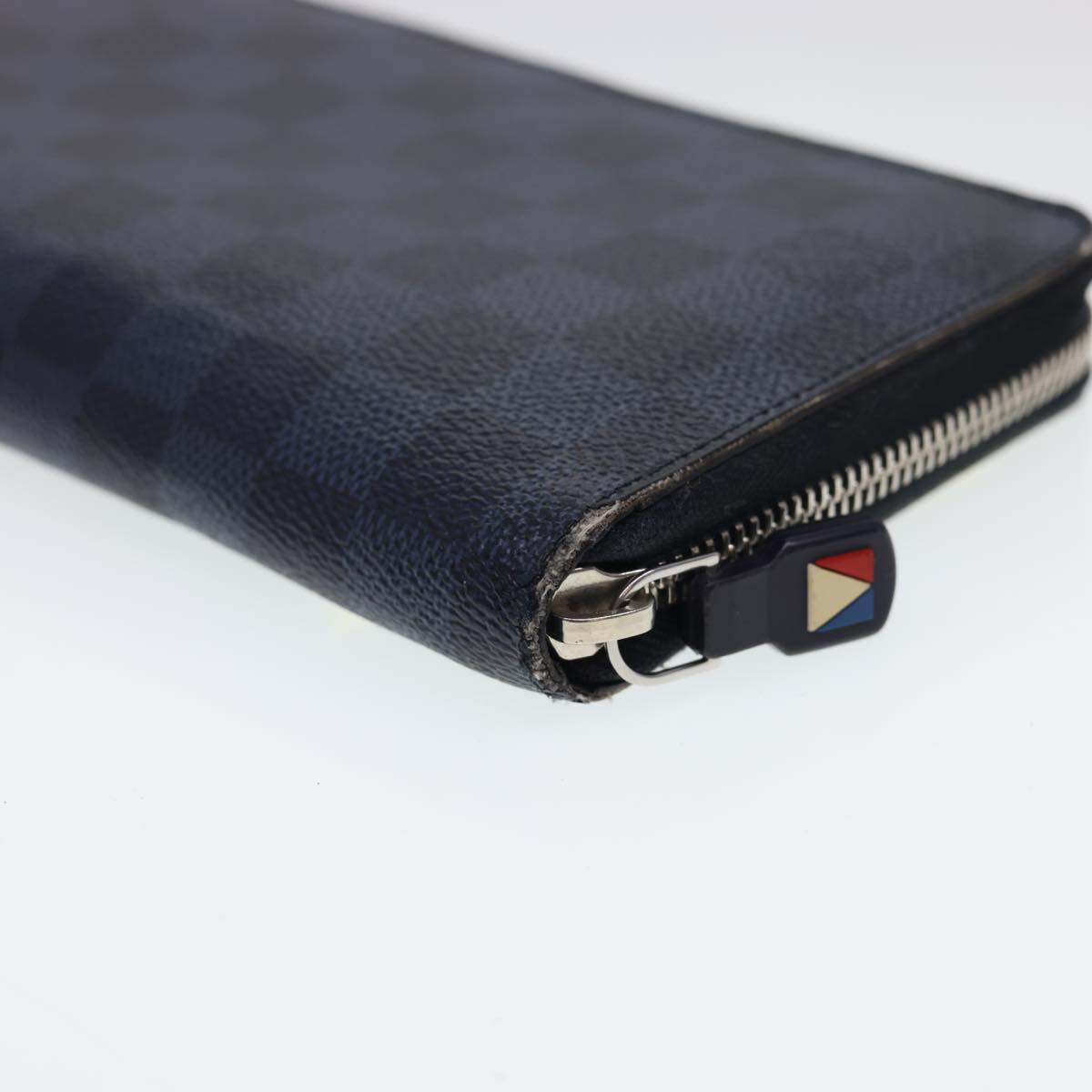 LOUIS VUITTON Damier Cobalt Zippy Organizer Long Wallet N64014 LV Auth 40152