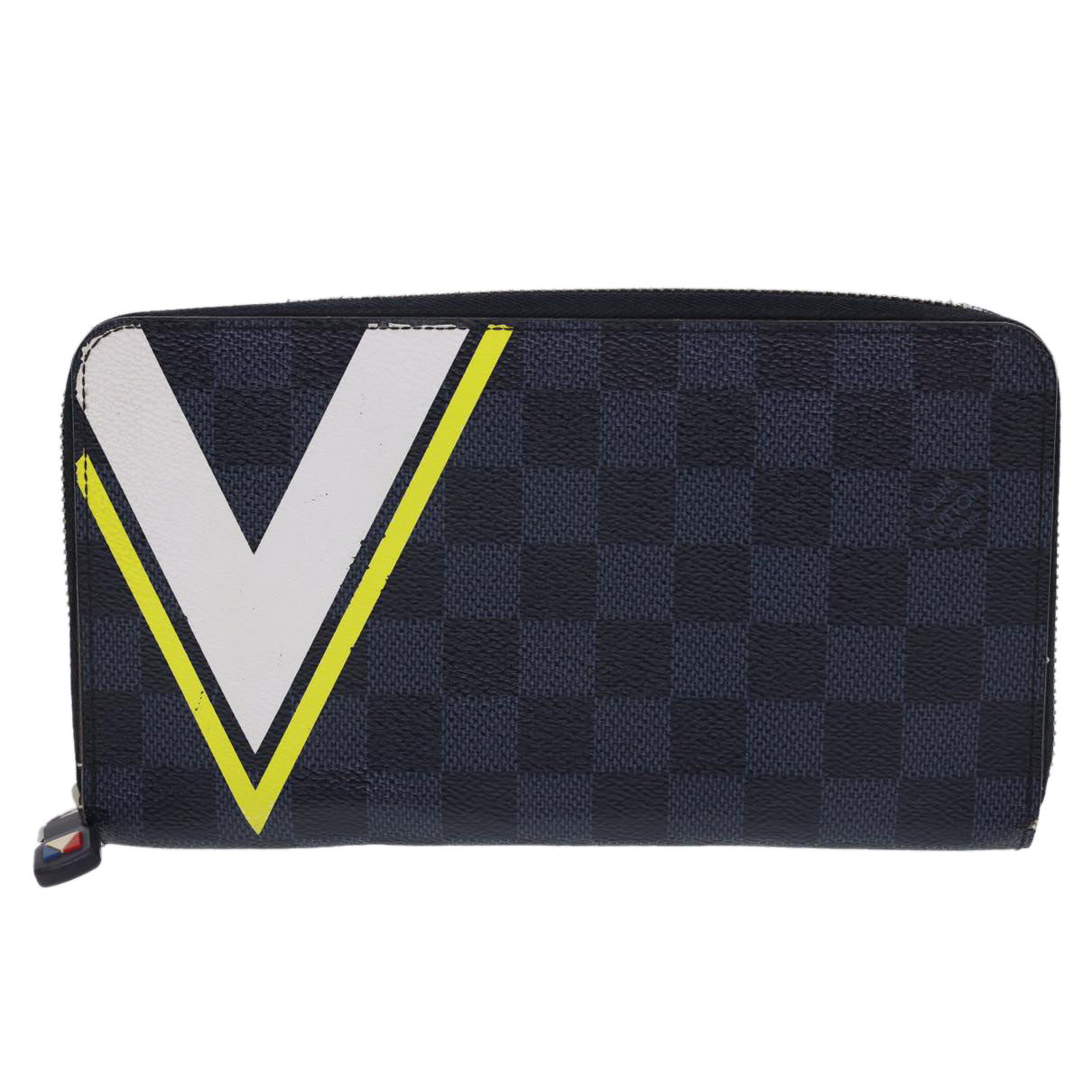 LOUIS VUITTON Damier Cobalt Zippy Organizer Long Wallet N64014 LV Auth 40152