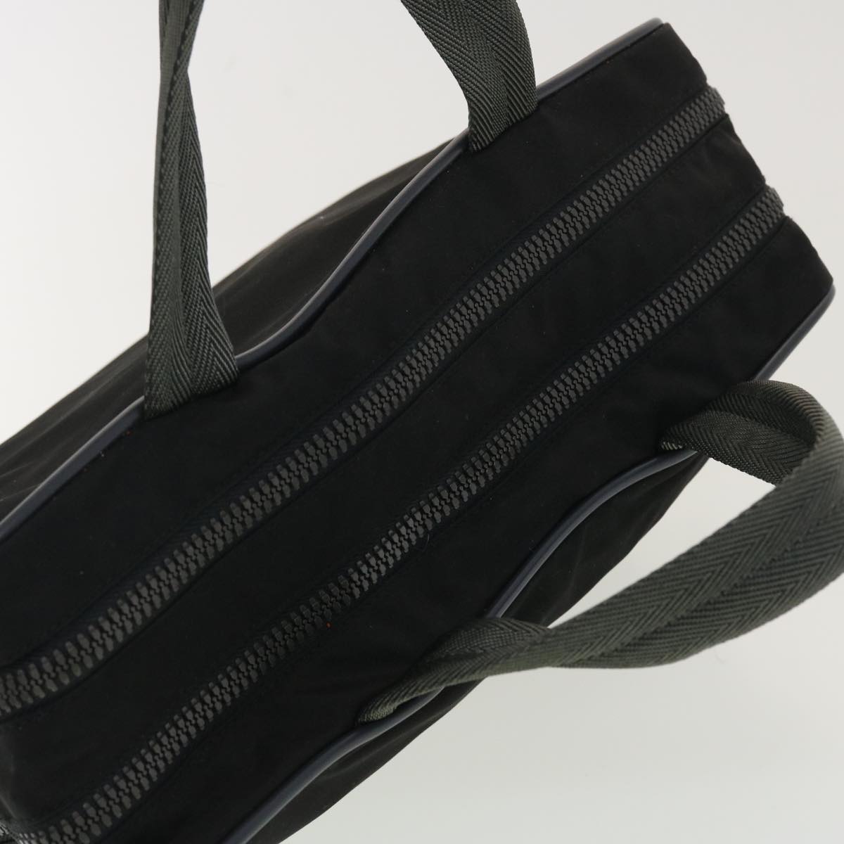 PRADA PRADA Sports Hand Bag Nylon Black Auth 40165