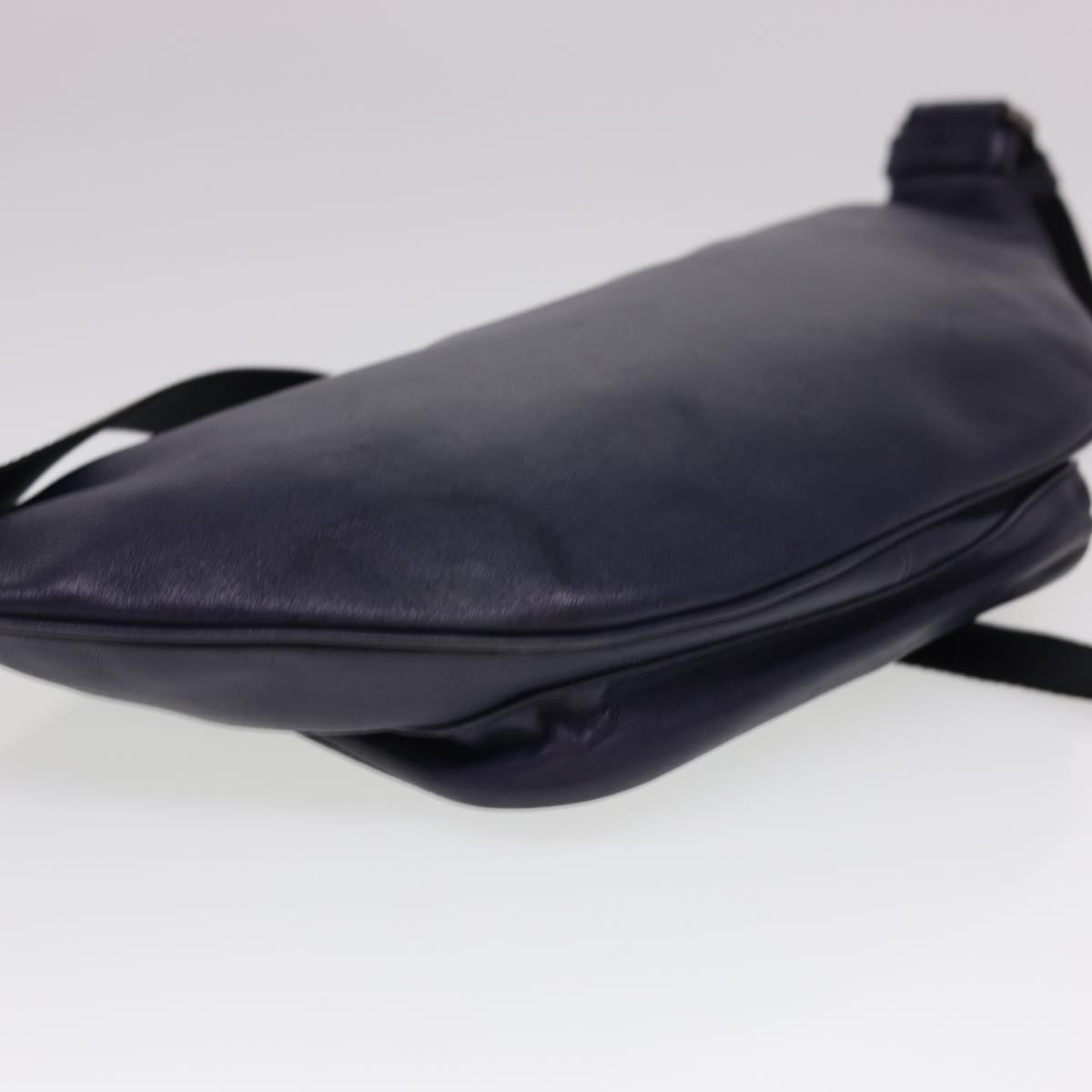 BOTTEGAVENETA INTRECCIATO Waist bag Leather Navy Auth 40168