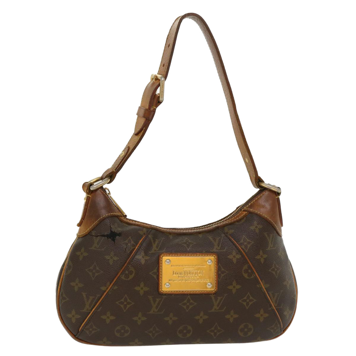 LOUIS VUITTON Monogram Thames PM Shoulder Bag M56384 LV Auth 40169