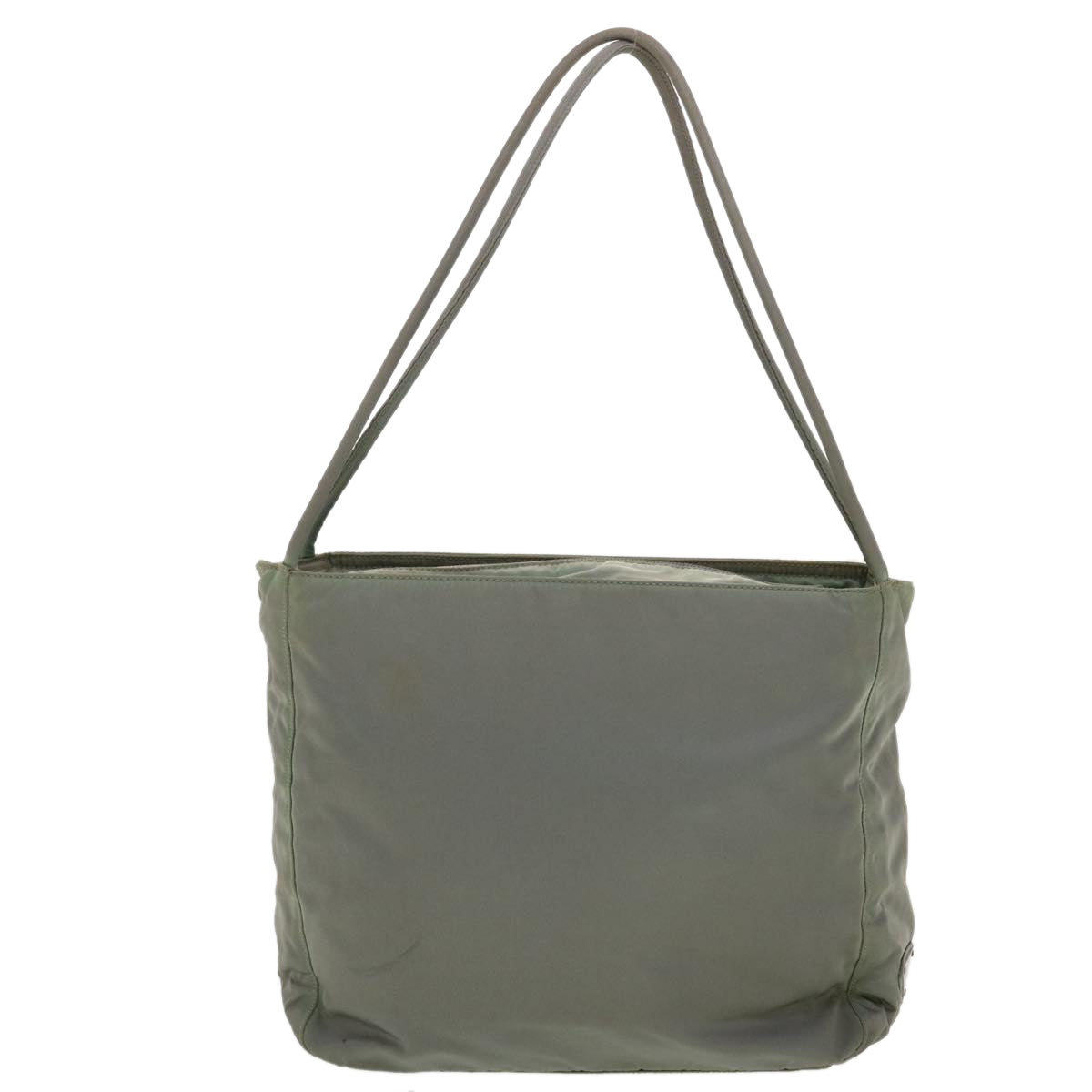 PRADA Shoulder Bag Nylon Gray Auth 40250 - 0