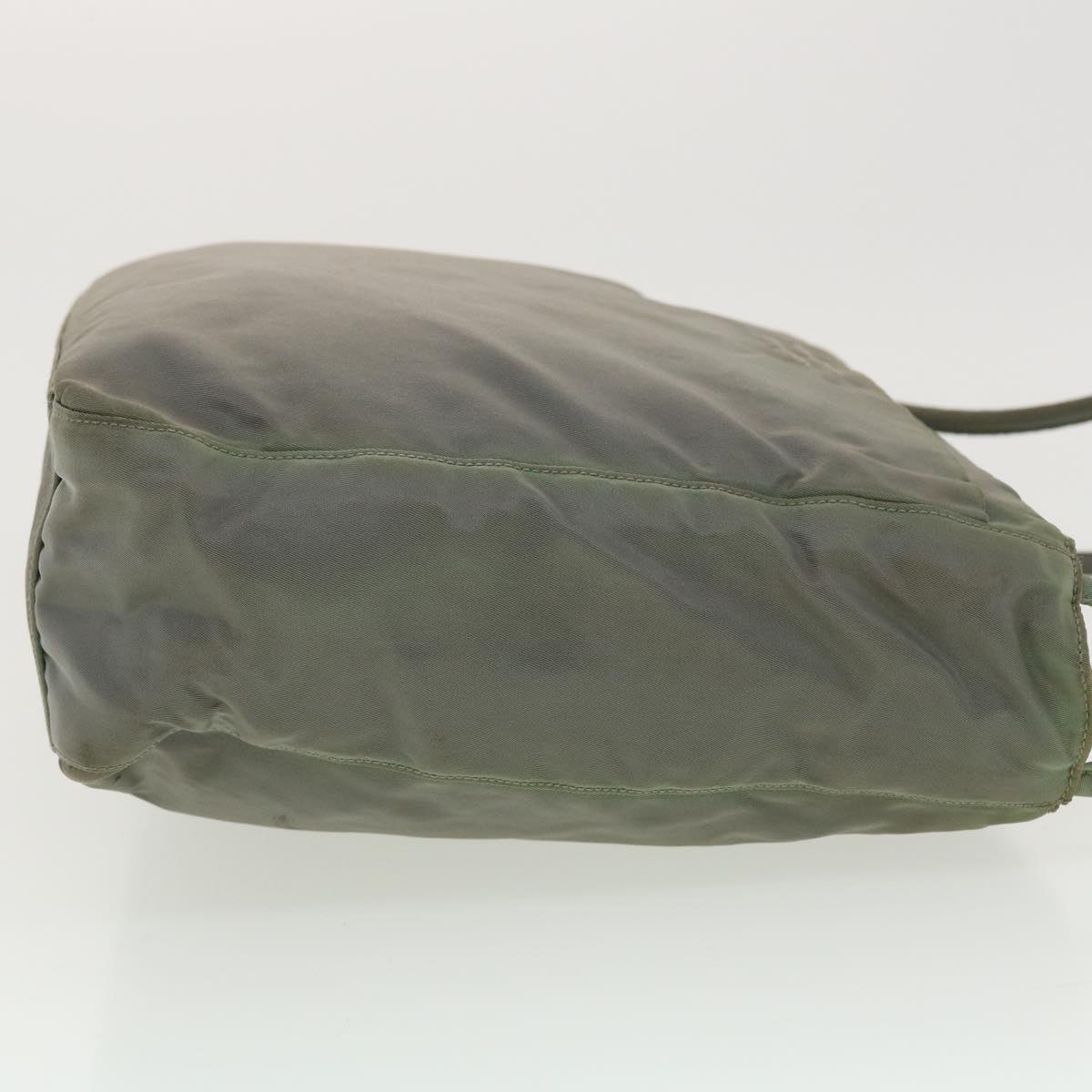 PRADA Shoulder Bag Nylon Gray Auth 40250
