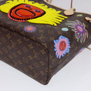 LOUIS VUITTON Yayoi Kusama Face Neverfull MM Tote Bag M46447 LV Auth 40256A-9