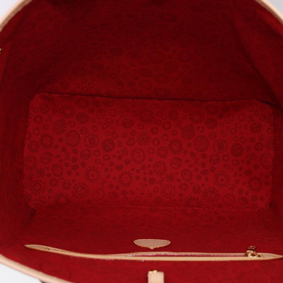 LOUIS VUITTON Yayoi Kusama Face Neverfull MM Tote Bag M46447 LV Auth 40256A