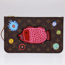 LOUIS VUITTON Yayoi Kusama Face Neverfull MM Tote Bag M46447 LV Auth 40256A-21