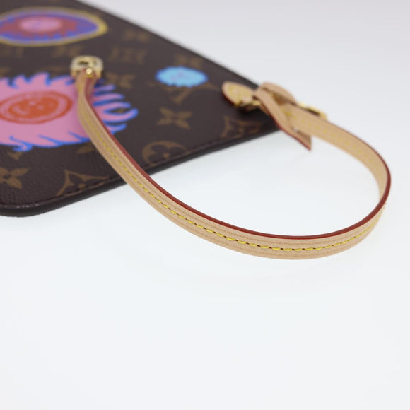 LOUIS VUITTON Yayoi Kusama Face Neverfull MM Tote Bag M46447 LV Auth 40256A