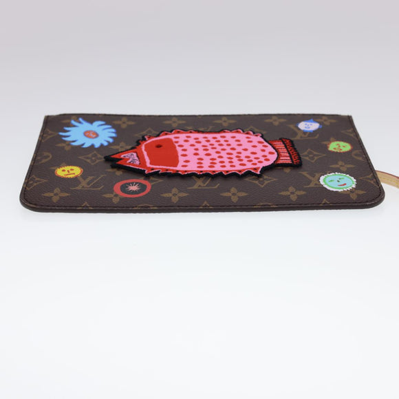 LOUIS VUITTON Yayoi Kusama Face Neverfull MM Tote Bag M46447 LV Auth 40256A