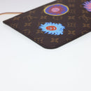 LOUIS VUITTON Yayoi Kusama Face Neverfull MM Tote Bag M46447 LV Auth 40256A-32