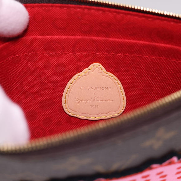 LOUIS VUITTON Yayoi Kusama Face Neverfull MM Tote Bag M46447 LV Auth 40256A