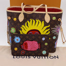 LOUIS VUITTON Yayoi Kusama Face Neverfull MM Tote Bag M46447 LV Auth 40256A-12