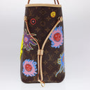 LOUIS VUITTON Yayoi Kusama Face Neverfull MM Tote Bag M46447 LV Auth 40256A-4