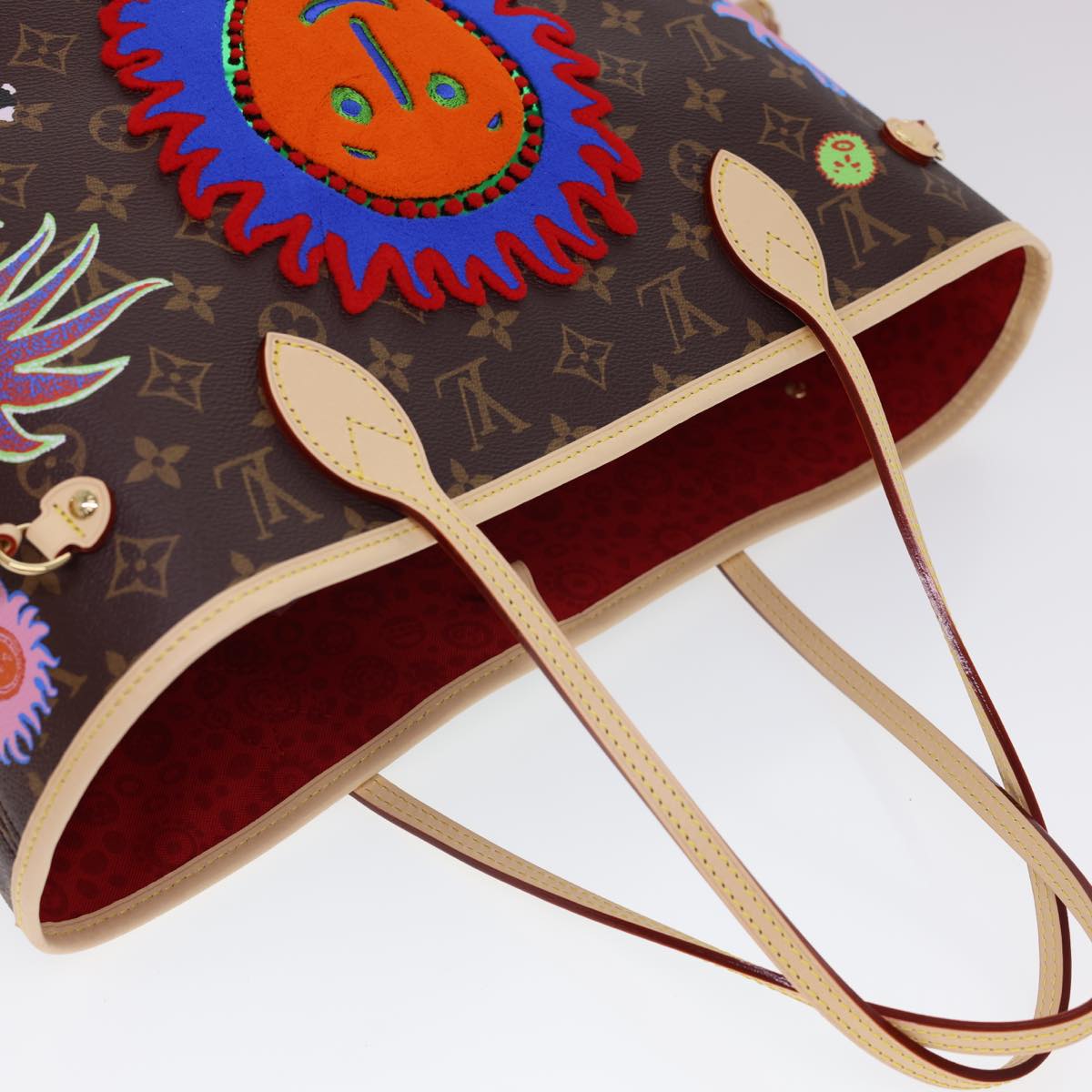 LOUIS VUITTON Yayoi Kusama Face Neverfull MM Tote Bag M46447 LV