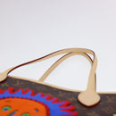 LOUIS VUITTON Yayoi Kusama Face Neverfull MM Tote Bag M46447 LV Auth 40256A-13