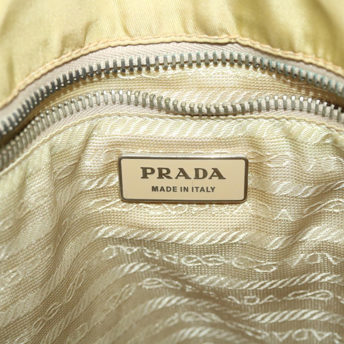 PRADA Shoulder Bag Nylon Khaki Auth 40277