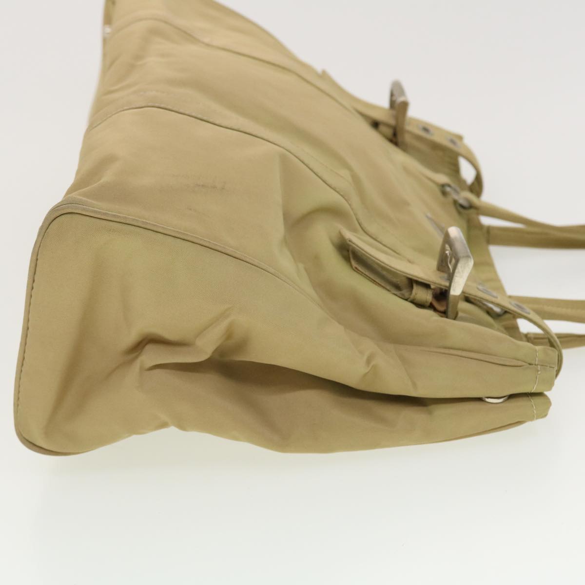 PRADA Shoulder Bag Nylon Khaki Auth 40277