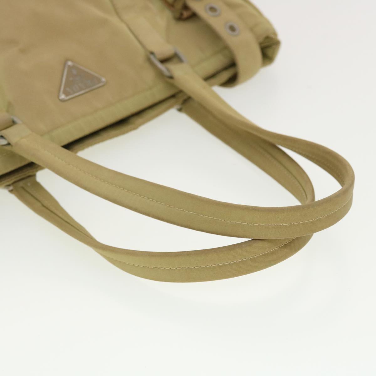 PRADA Shoulder Bag Nylon Khaki Auth 40277