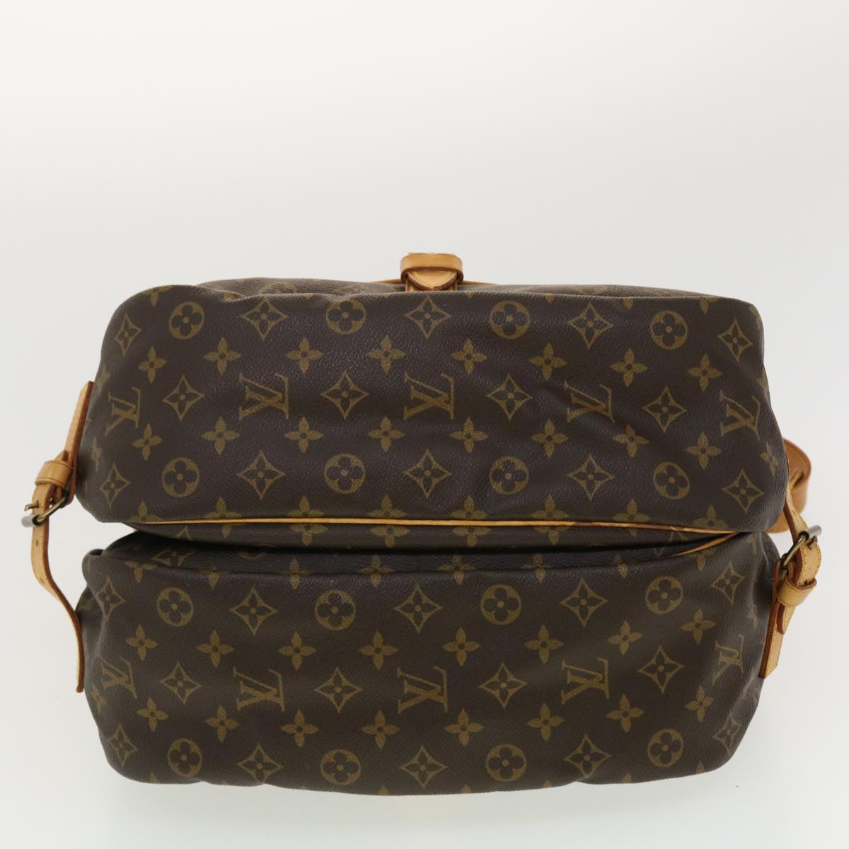 LOUIS VUITTON Monogram Saumur 35 Shoulder Bag M42254 LV Auth 40298