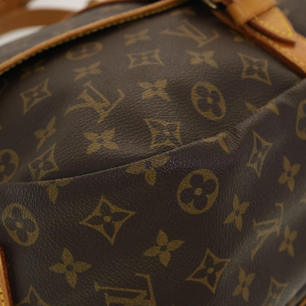 LOUIS VUITTON Monogram Saumur 35 Shoulder Bag M42254 LV Auth 40298