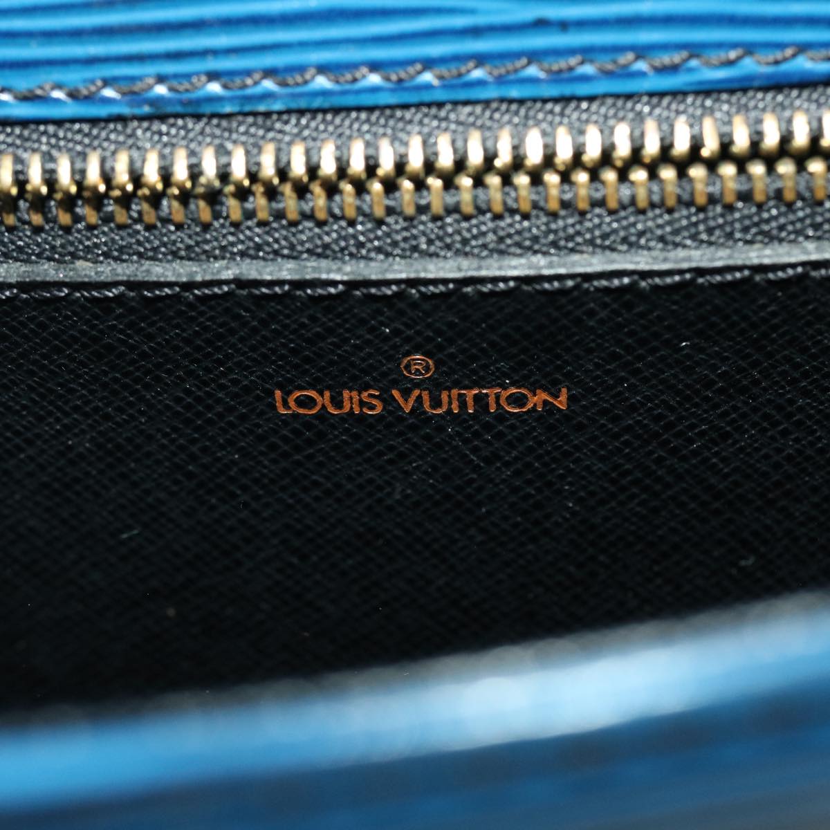 LOUIS VUITTON Epi Saint Cloud GM Shoulder Bag Blue M52195 LV Auth 40302