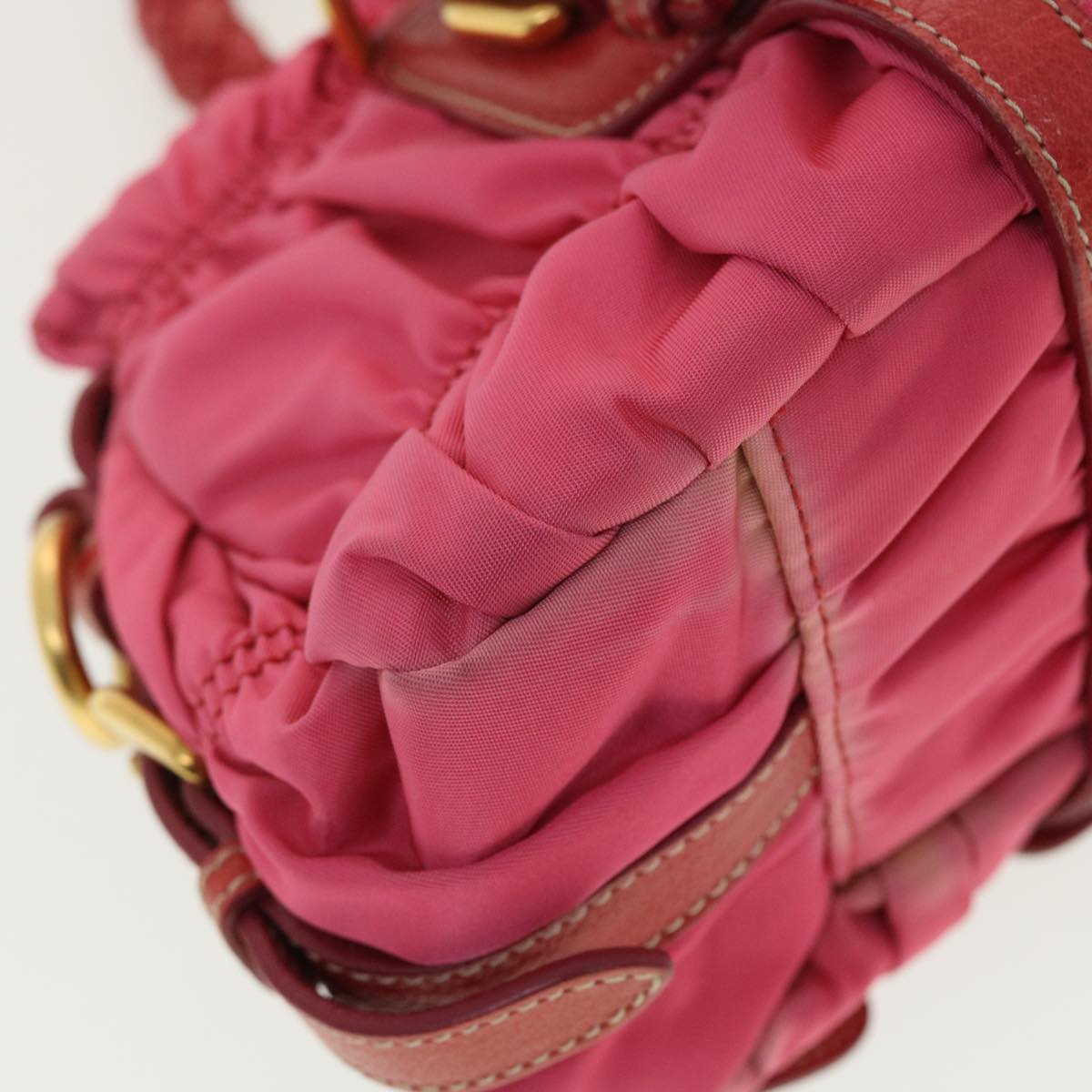 PRADA Hand Bag Nylon 2way Pink Auth 40325