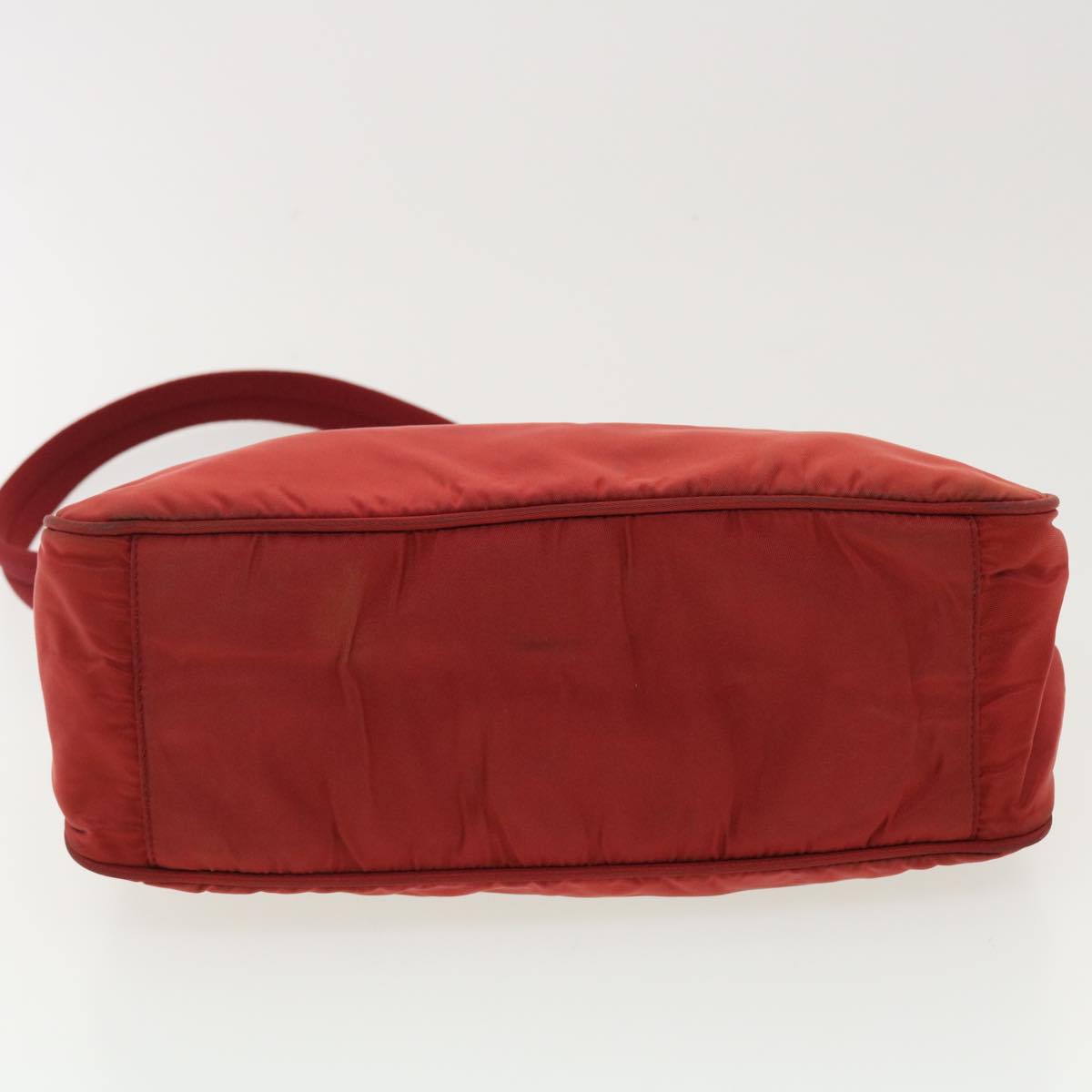 PRADA Shoulder Bag Nylon Red Auth 40346