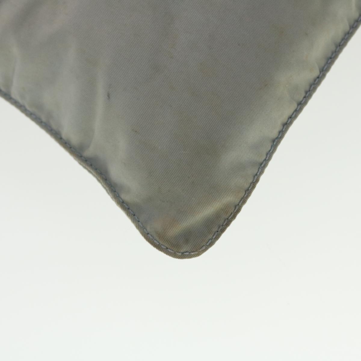 PRADA Shoulder Bag Nylon Gray Auth 40348